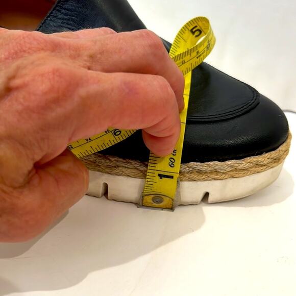 Franco Sarto Loafers chunky platform lug sole with rope trim Sansara Size 8 - Picture 11 of 11